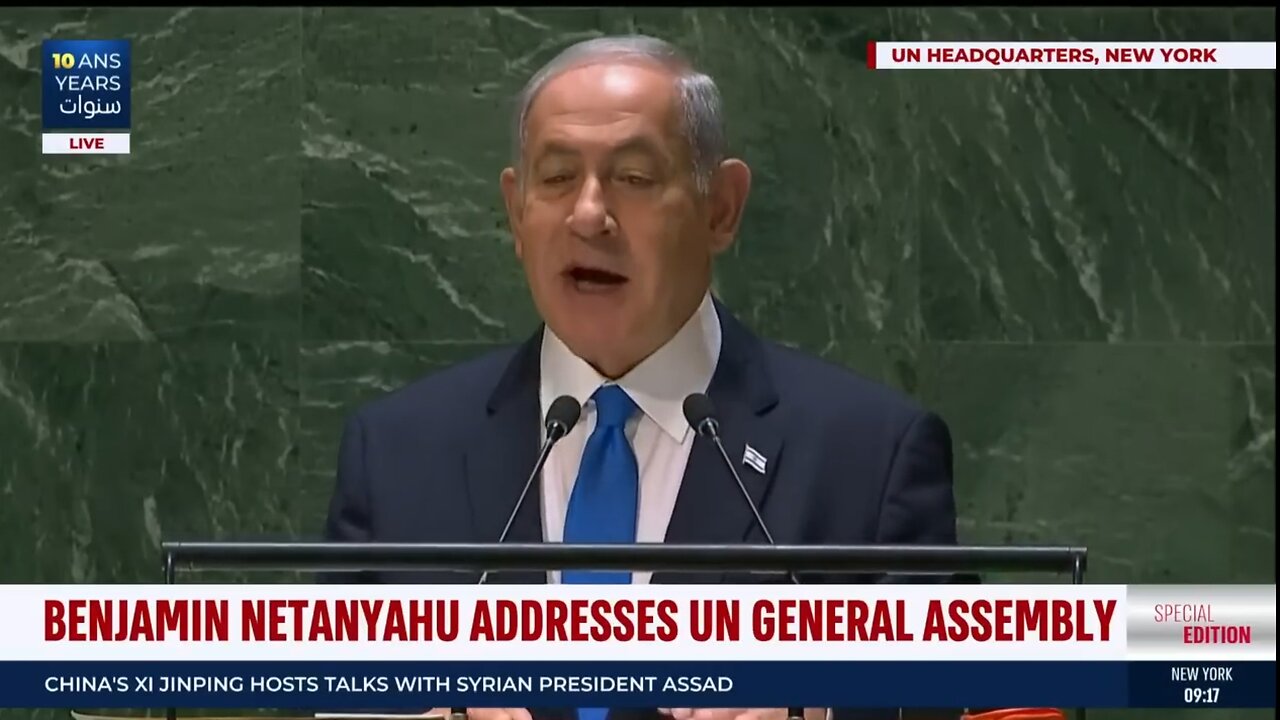 🔴WATCH: Prime Minister of Israel Addressing UN General Assembly