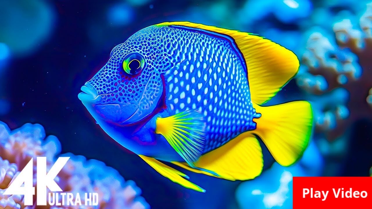 Aquarium 4K VIDEO 🐠 Sea Animals - Rare & Colorful Sea Life Video #Rumbletakeover #animals