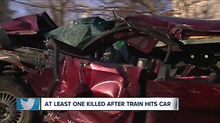 Barberton emergency crews responding after car and train collide