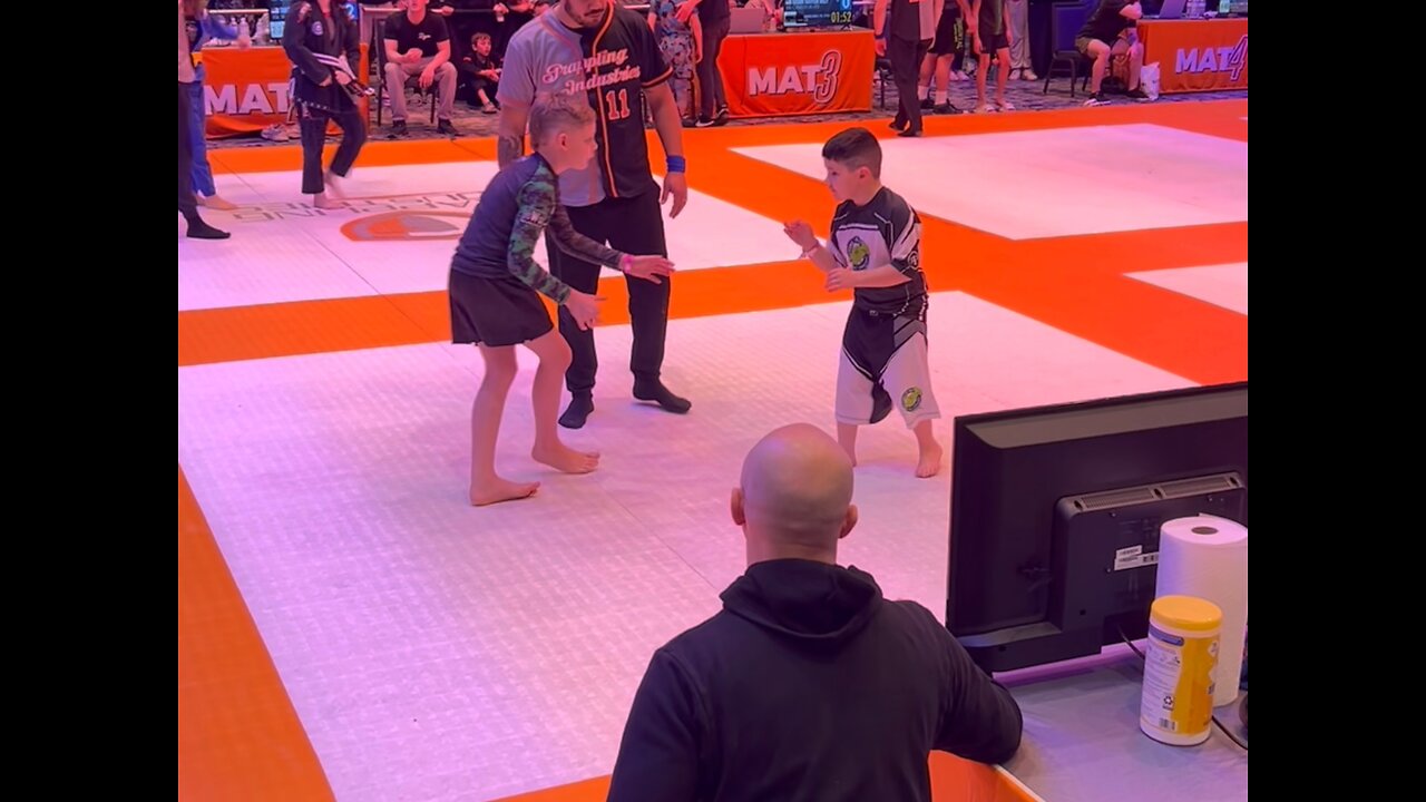 Kids BJJ White Belt Tournament (9 Year Old Grappling Industries) March 2024