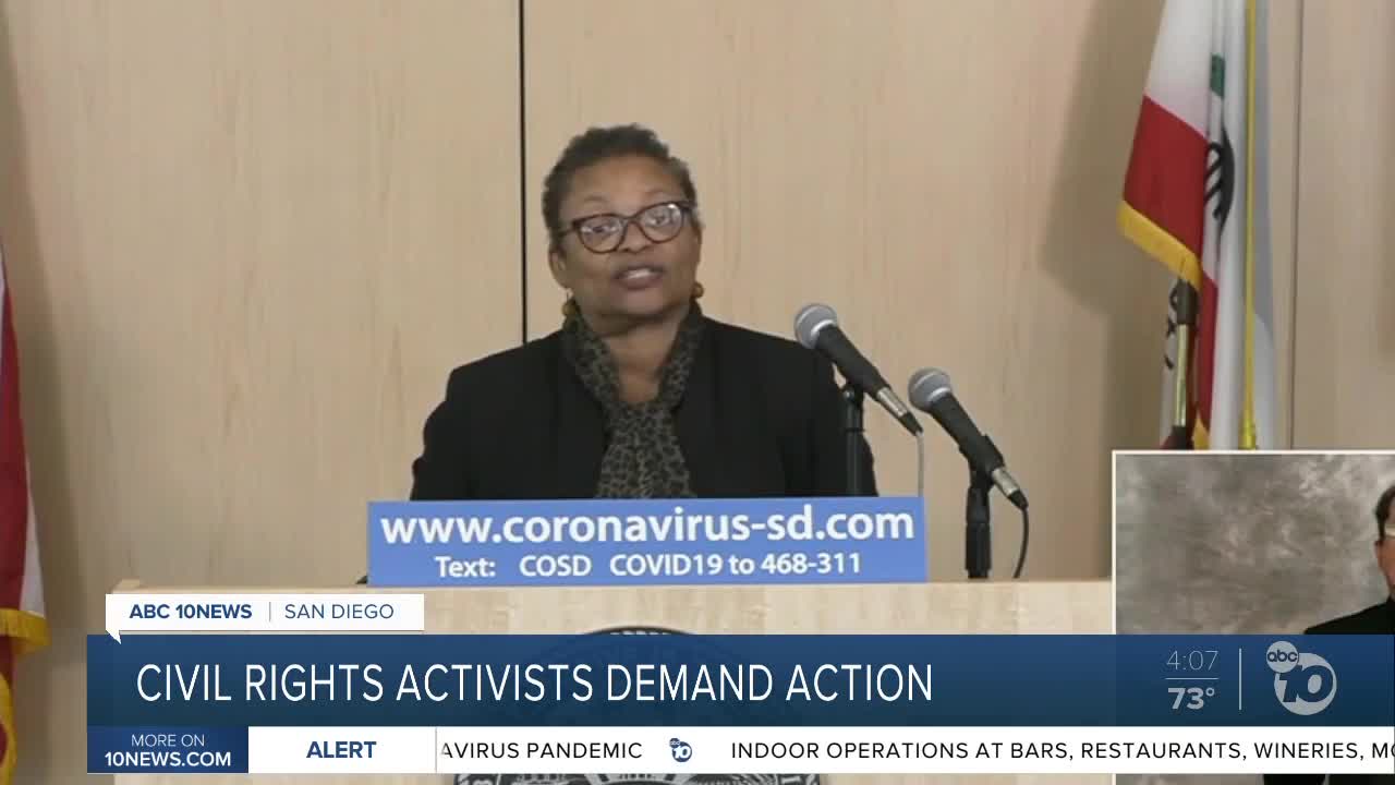 Civil rights activists demand action