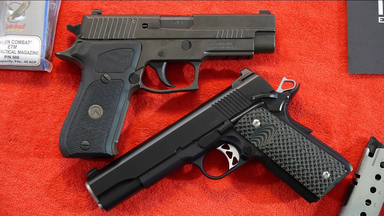 SIG Sauer P220 Legion vs. Dan Wesson Vigil Government 1911