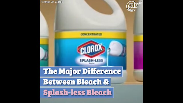 The Major Difference Between Bleach & Splash-less Bleach