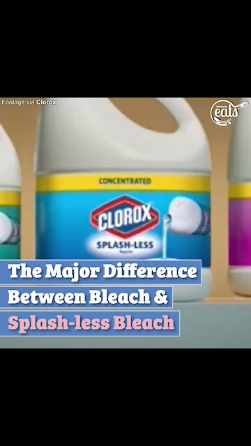 The Major Difference Between Bleach & Splash-less Bleach