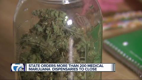 Michigan orders closure of 210 marijuana shops