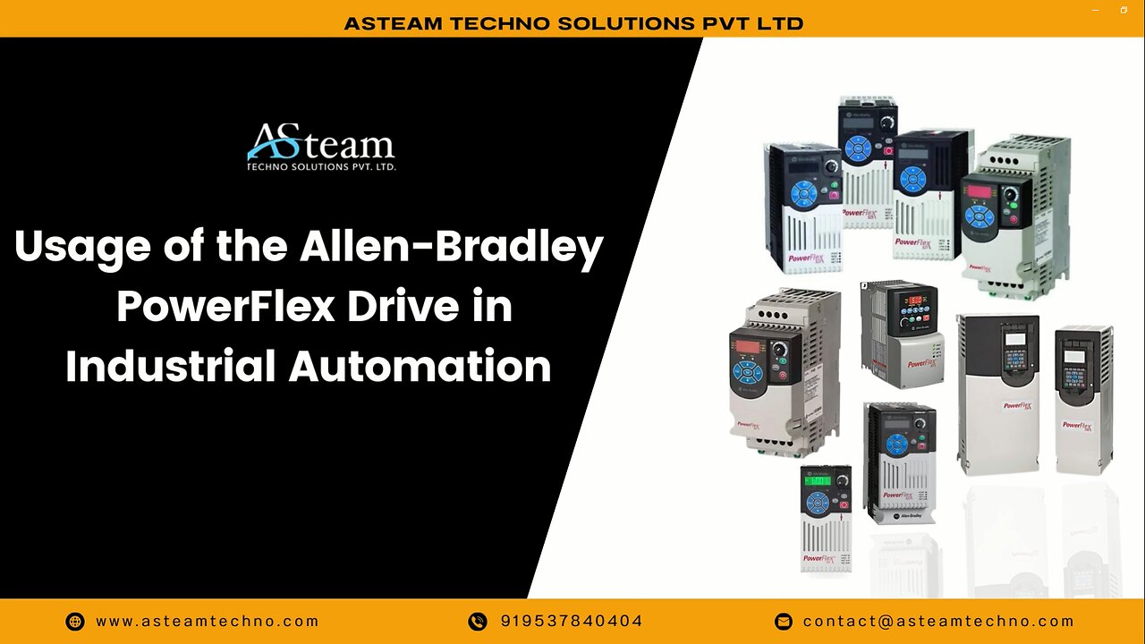 Usage of the Allen Bradley PowerFlex Drive in Industrial Automation