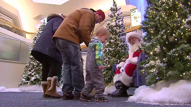 Kids with Autism Spectrum Disorder meet Santa in a sensory friendly environment