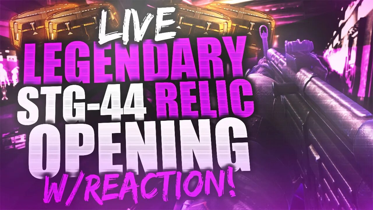 COD AW: *LIVE* "LEGENDARY STG-44 (RELIC) IN A SINGLE SUPPLY DROP!" INSANELY LUCKY OPENING!