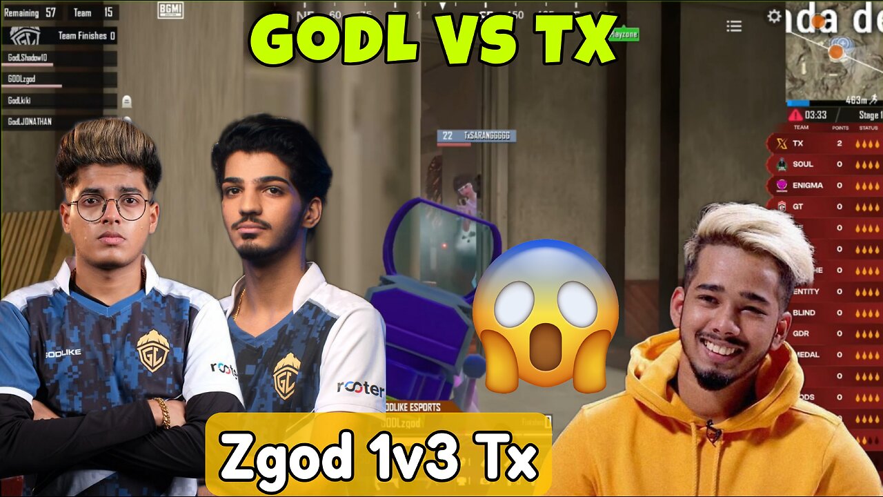 GodL Vs TX 4v4 Fight ✨ Zgod 1v3 Tx 🤯 Revenge Not Complete 💔