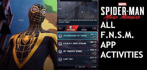 FNSM App Activities (No Commentary) - Spider Man Miles Morales PS5 Playthrough Episode 10.5