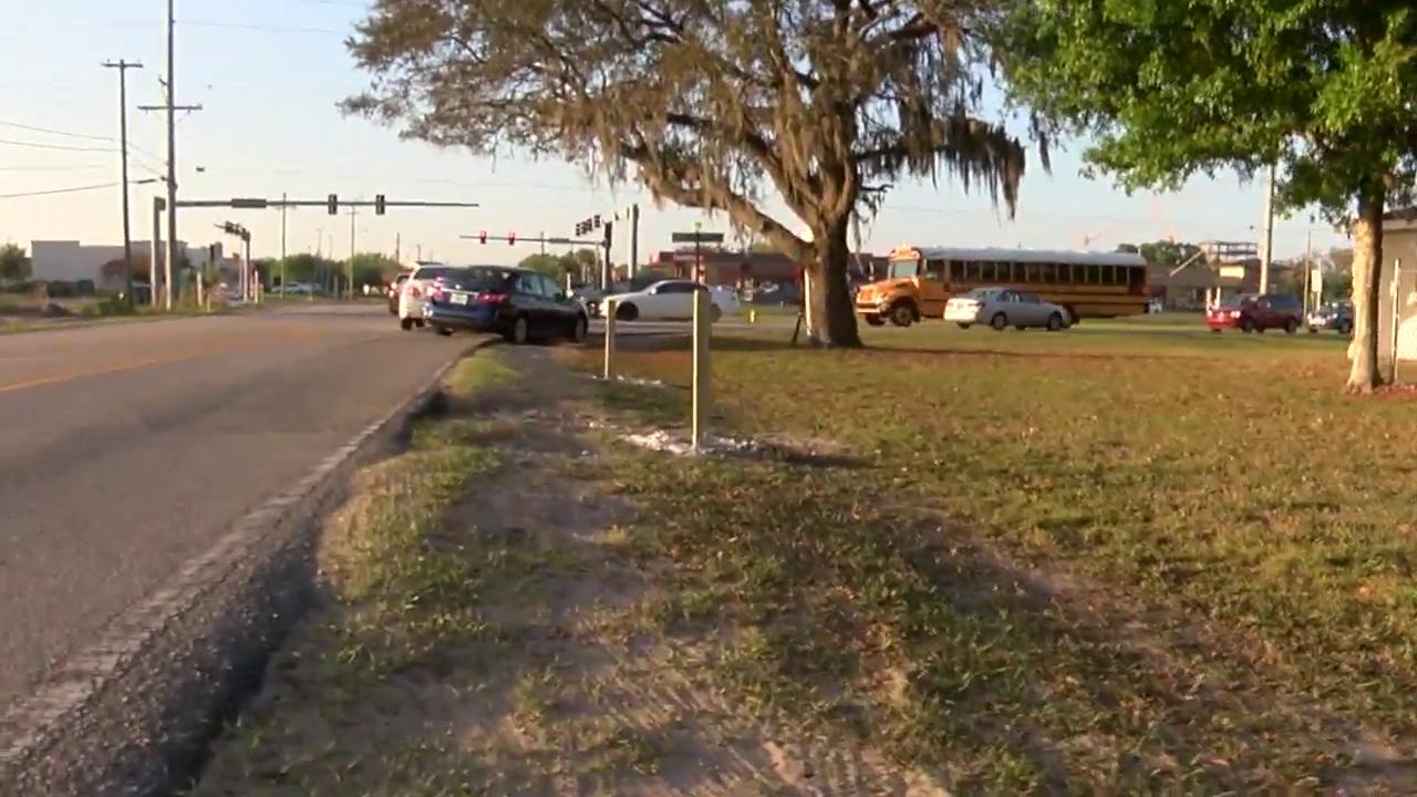 Private school in Riverview installs wooden stakes to stop drivers from cutting through their lot