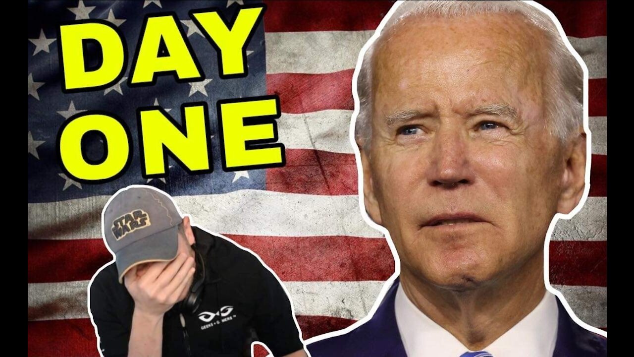 Joe Biden Breaks His OWN EXECUTIVE ORDER Mask Rule After First Day As President