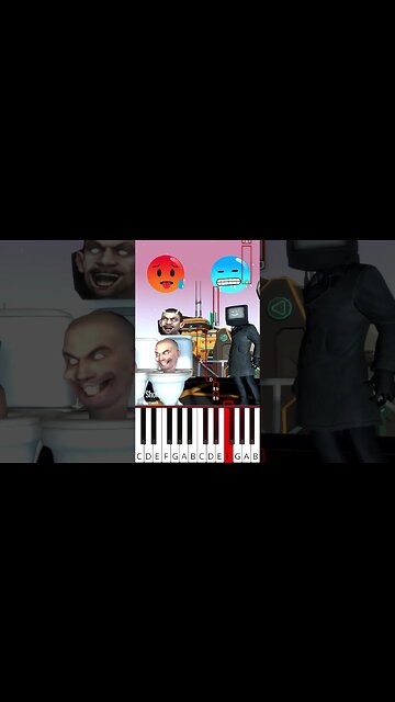 Who Will You Choose Skibidi Toilet Character (@BananaD.) - Octave Piano Tutorial