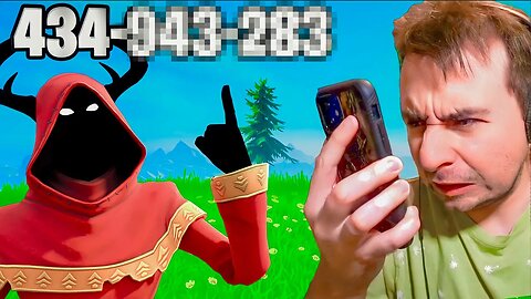 I Put His PHONE NUMBER in My Fortnite Name!