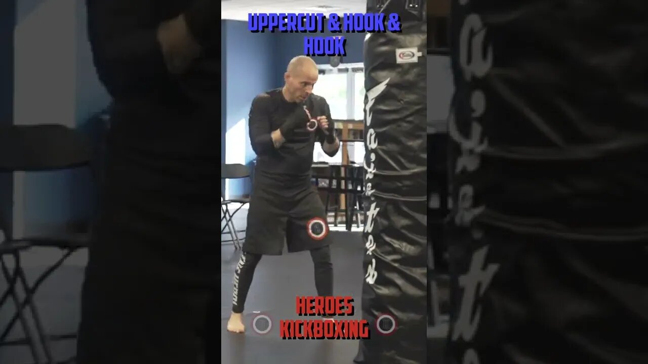 Heroes Training Center | Kickboxing & MMA "How To Double Up" Uppercut & Hook & Hook FH | #Shorts