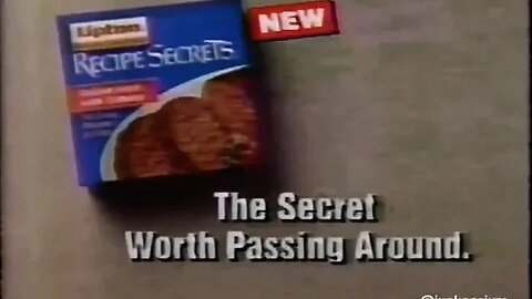 90's Lipton Recipe Secrets Meatloaf Commercial "The Secret Worth Passing Around" (1993)