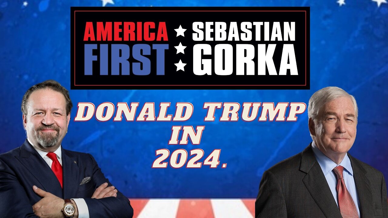 Donald Trump in 2024. Lord Conrad Black with Sebastian Gorka on AMERICA First