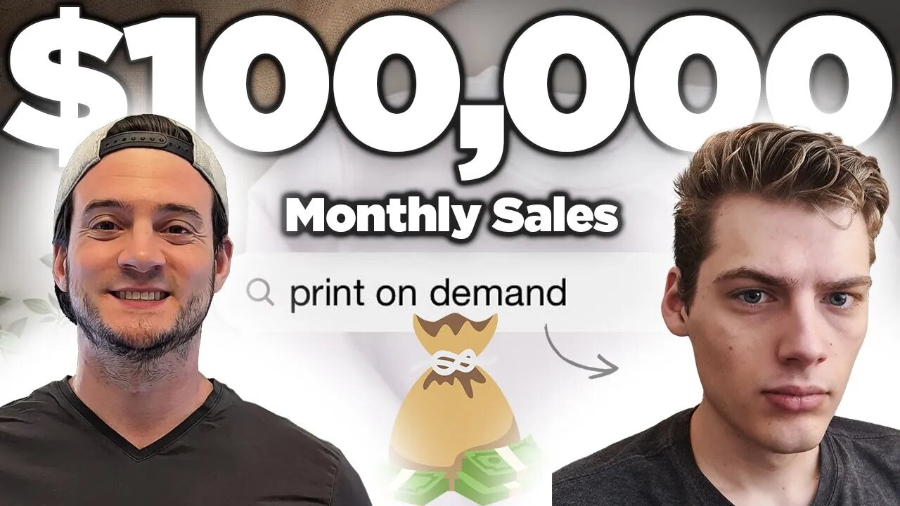 19 Year Old Reveals His $100K/mo AI-Powered Print on Demand Store