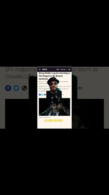 Batman Returns Star Danny DeVito Would LOVE To Play This Character Again! #shorts