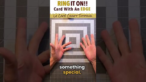 Ring it On!! Another Pocket Card…With an Edge! Tutorial out today!!