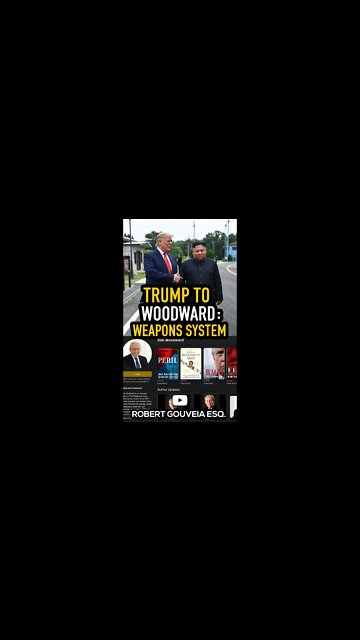 Trump to Woodward: Weapon Systems #shorts