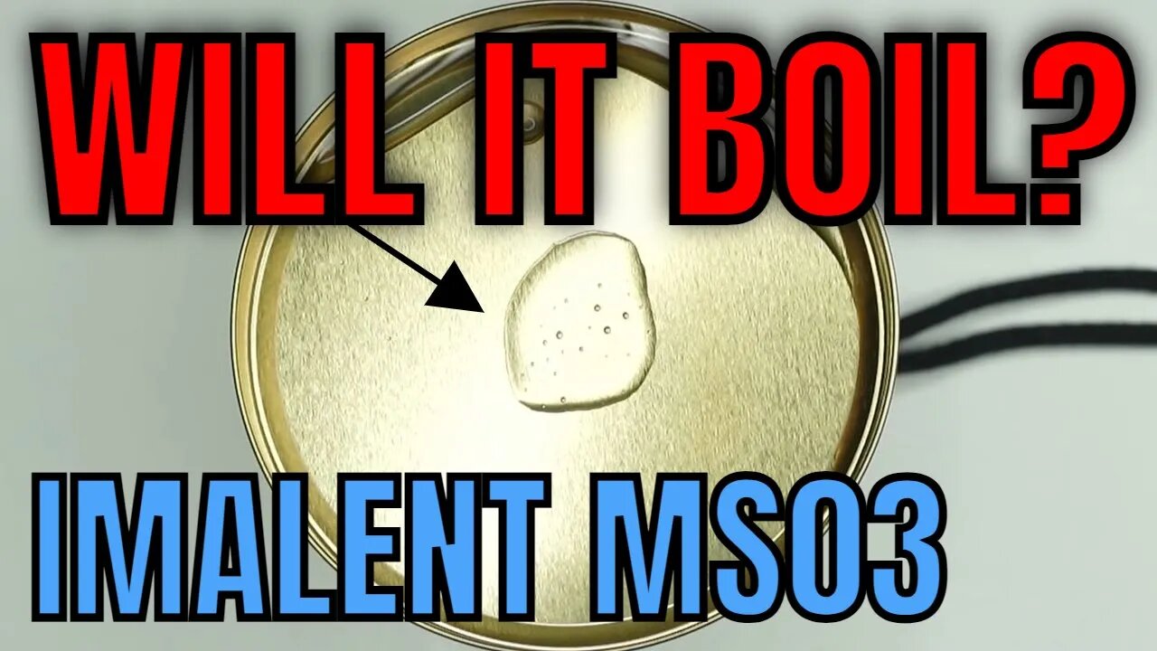 Imalent MS03 Flashlight - Water Boiling Test (just for fun)