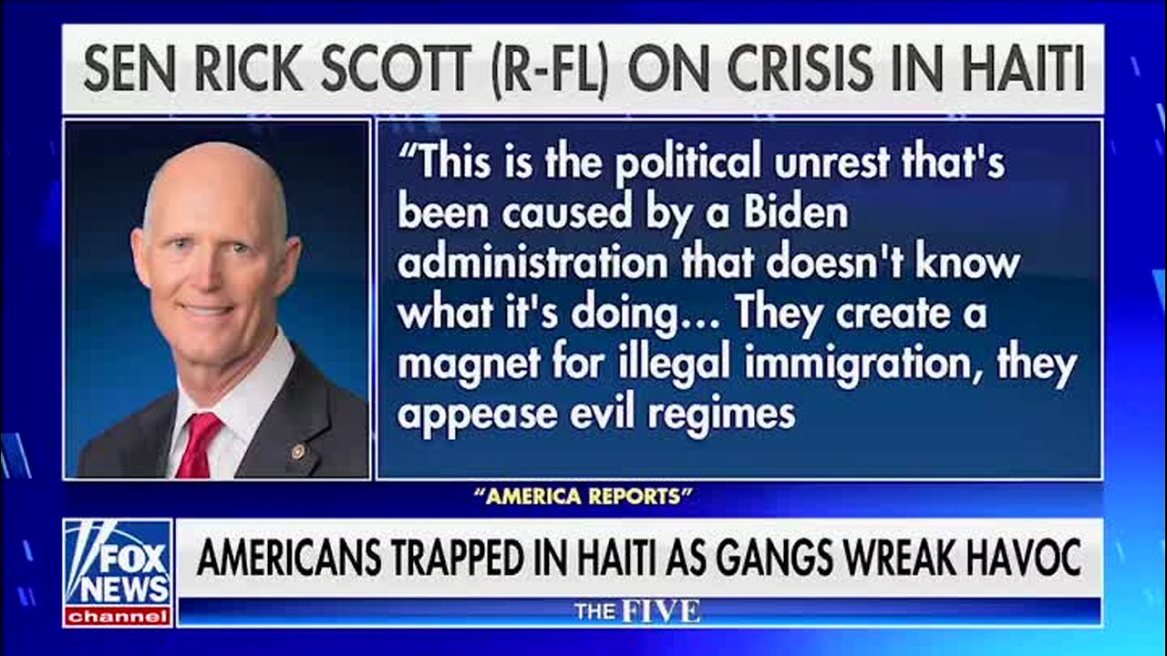 Sen. Rick Scott Blames Biden Administration for Crisis in Haiti: ‘They Appease Evil Regimes’