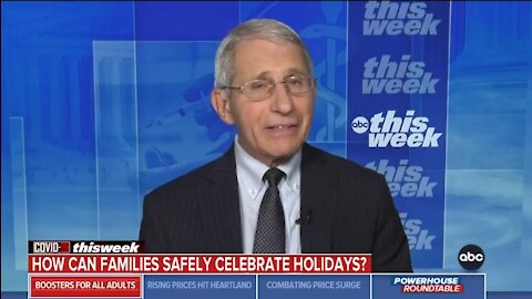 Fauci: Unvaccinated Shouldn't Have Thanksgiving With Family