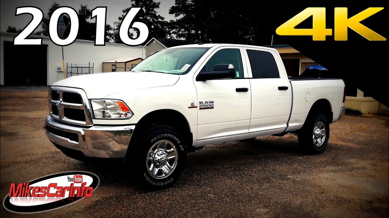2016 RAM 2500 HD Tradesman Cummins Diesel - Ultimate In-Depth Look in 4K