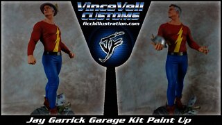 Jay Garrick Garage Kit Statue Paint Up