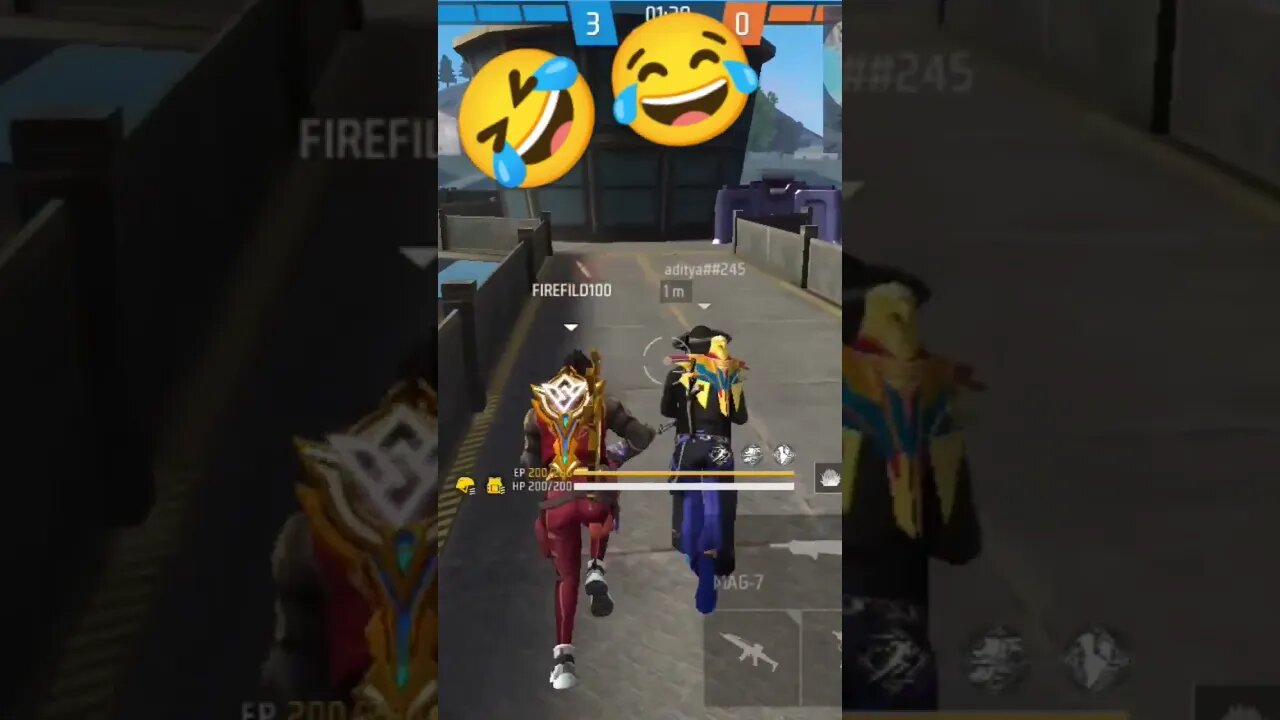 বোম ছুড়ে নক করে দিলাম🤣😂।#shorts #firefild100