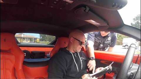 Monterey Police Pulls Over Ferrari F12 - Cop Says Youtubers Drive Recklessly For Views And Money