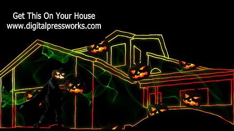 In The Hall of The Mountain King Halloween House Projection Mapping Video Sample