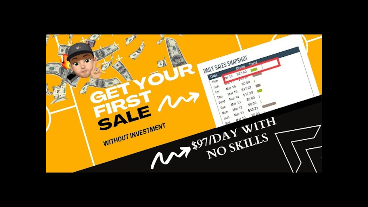 Get your first affiliate sale |Earn $97/Day with free traffic |#makemoneyonline