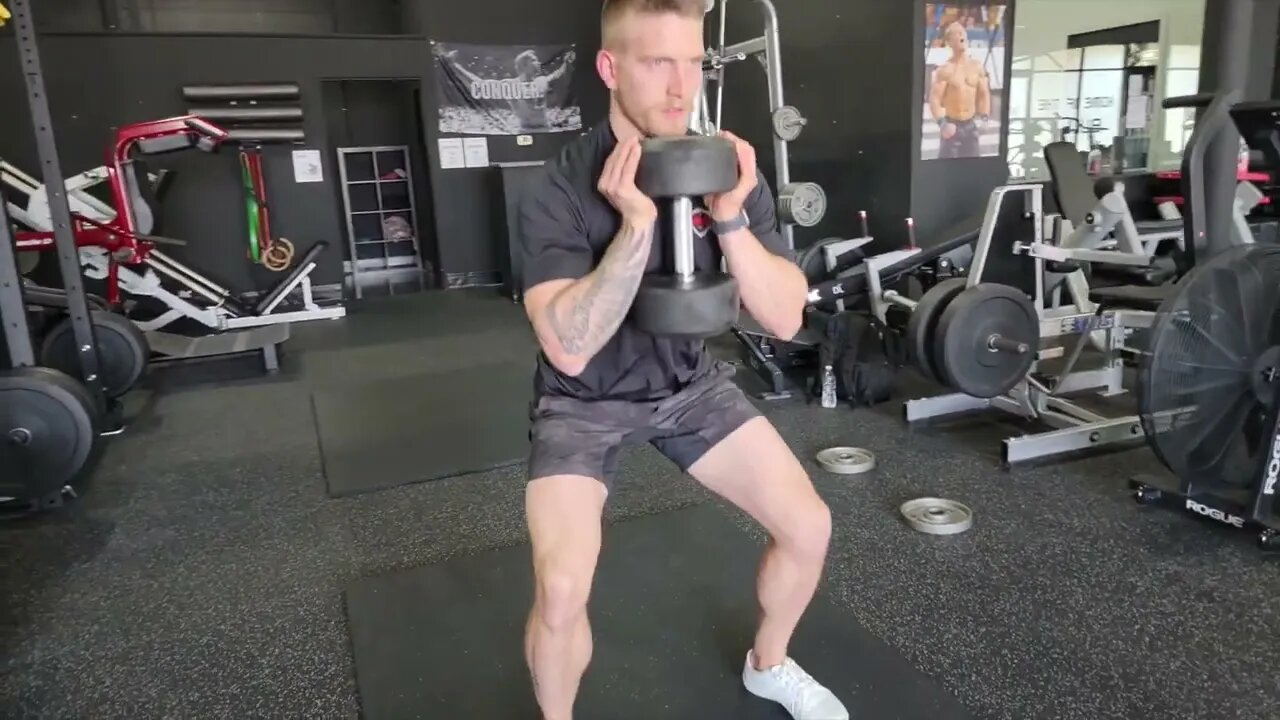 Dumbbell Goblet Squat Pulses