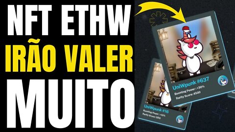 🔴URGENTE! COMPRE OS PRIMEIROS NFT DA REDE ETHW ELES IRÃO VALER MUITO