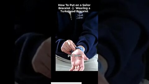 How to put on a sailor knot braclelet #shorts