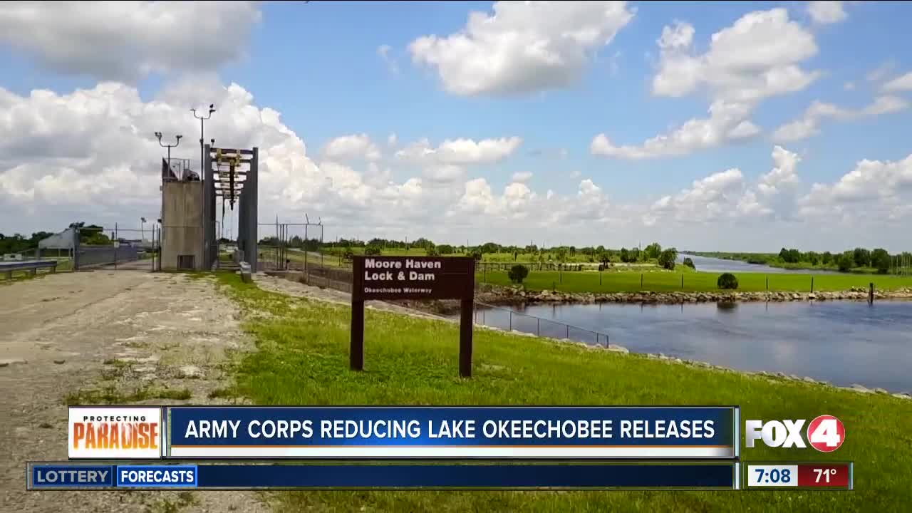 Army Corps reducing Lake Okeechobee releases this week