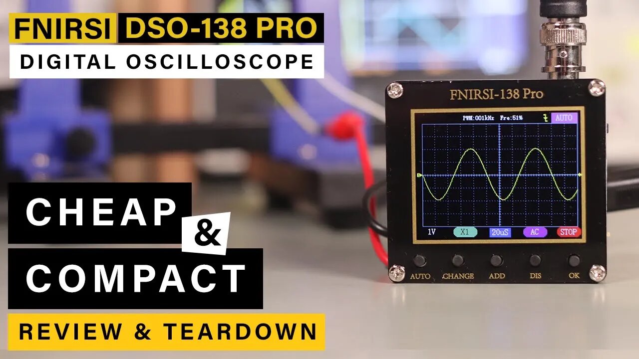 [2022 BRAND NEW] FNIRSI DSO138 PRO ⭐ Is it the new king of cheap mini oscilloscopes?