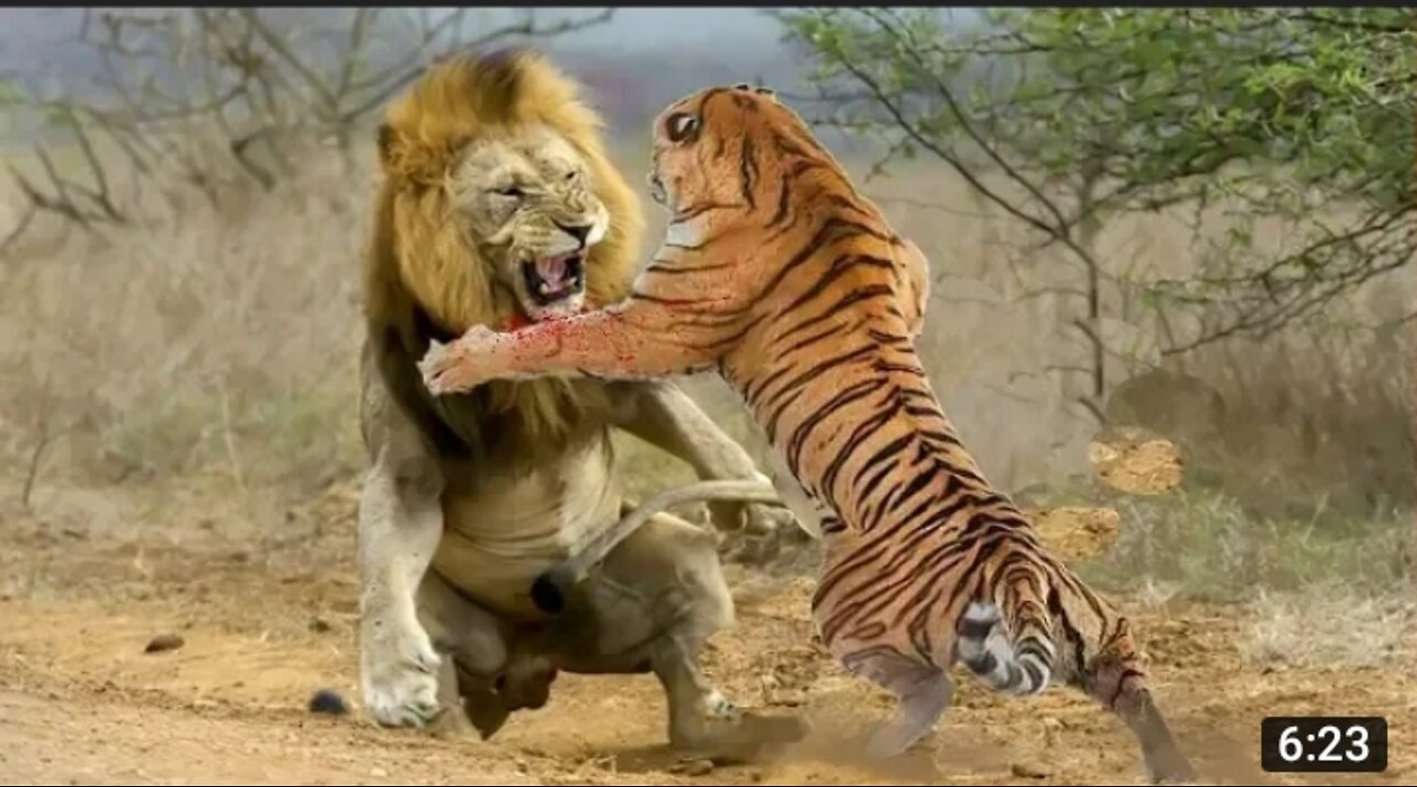 Lion vs tiger, tiger vs lion video