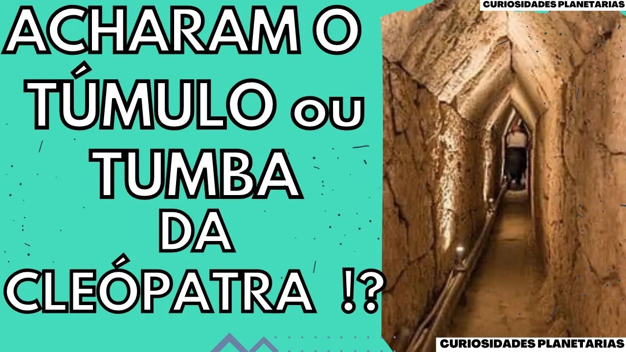 ARQUEÓLOGOS QUE PROCURAM TÚMULO DE CLEÓPATRA ENCONTRAM TÚNEL PERTO DE TEMPLO DO EGITO! #curiosidades