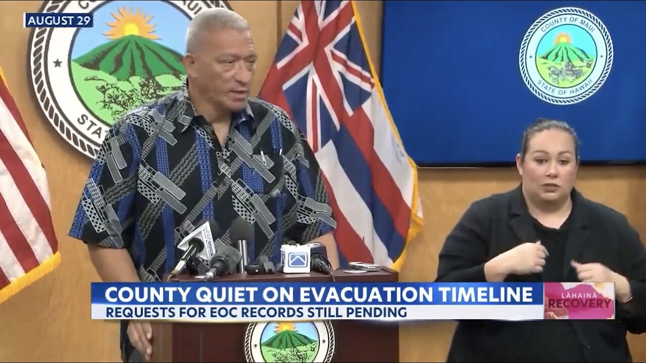 BREAKING: Maui Mayor Withholding Evacuation Timeline For Lahaina Fire