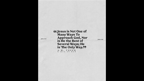 "A Time For Repentance"