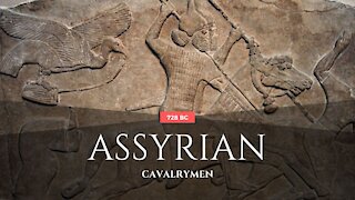 Cavalrymen by Assyrian in 728 BC