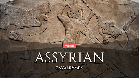 Cavalrymen by Assyrian in 728 BC