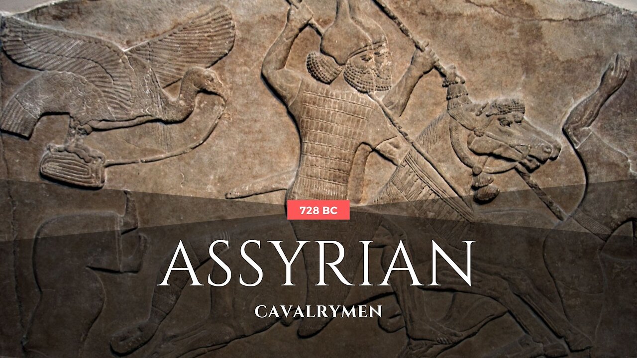 Cavalrymen by Assyrian in 728 BC