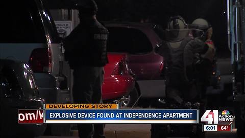 Police remove IED from Independence apartment