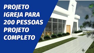 Projeto igreja para 200 pessoas Parte 1