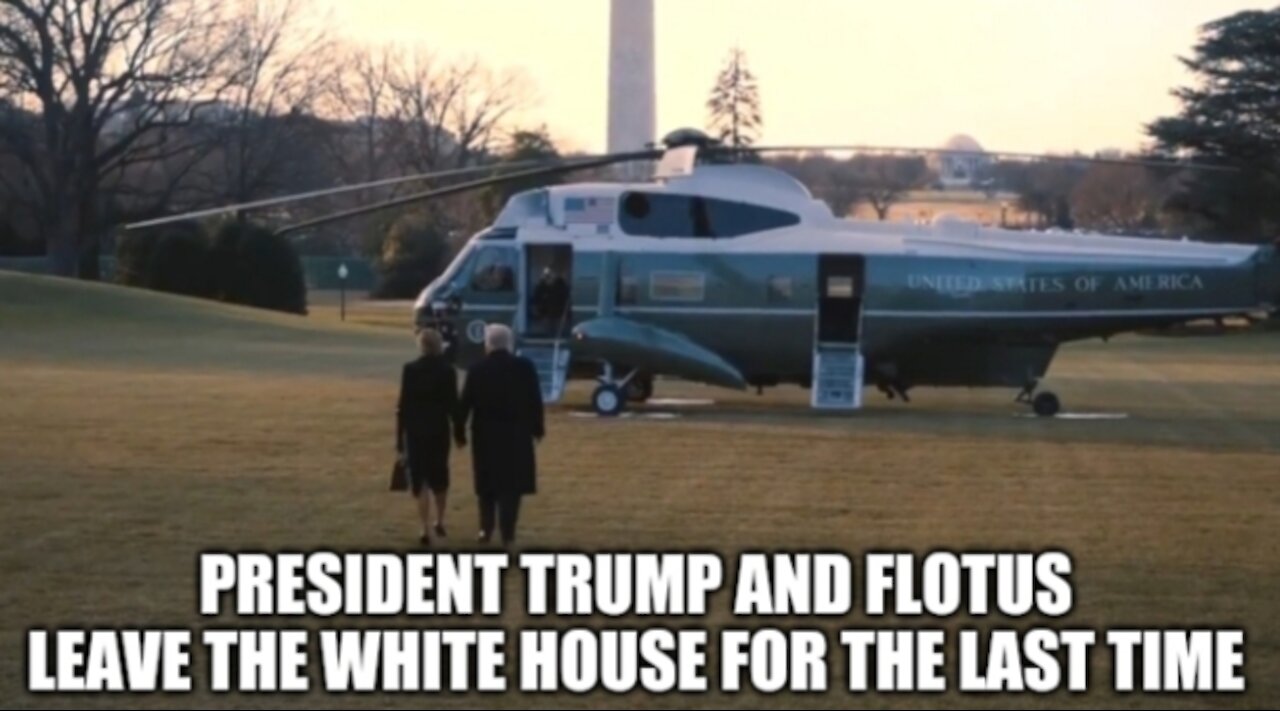 President Trump and Melania Leave the White House