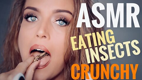 ASMR Gina Carla 😁 Eating Crunchy Insects! Yummie!